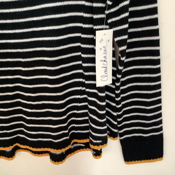CLOUD CHASER Knit Striped Sweater Size Large NWT - Picture 4 of 10